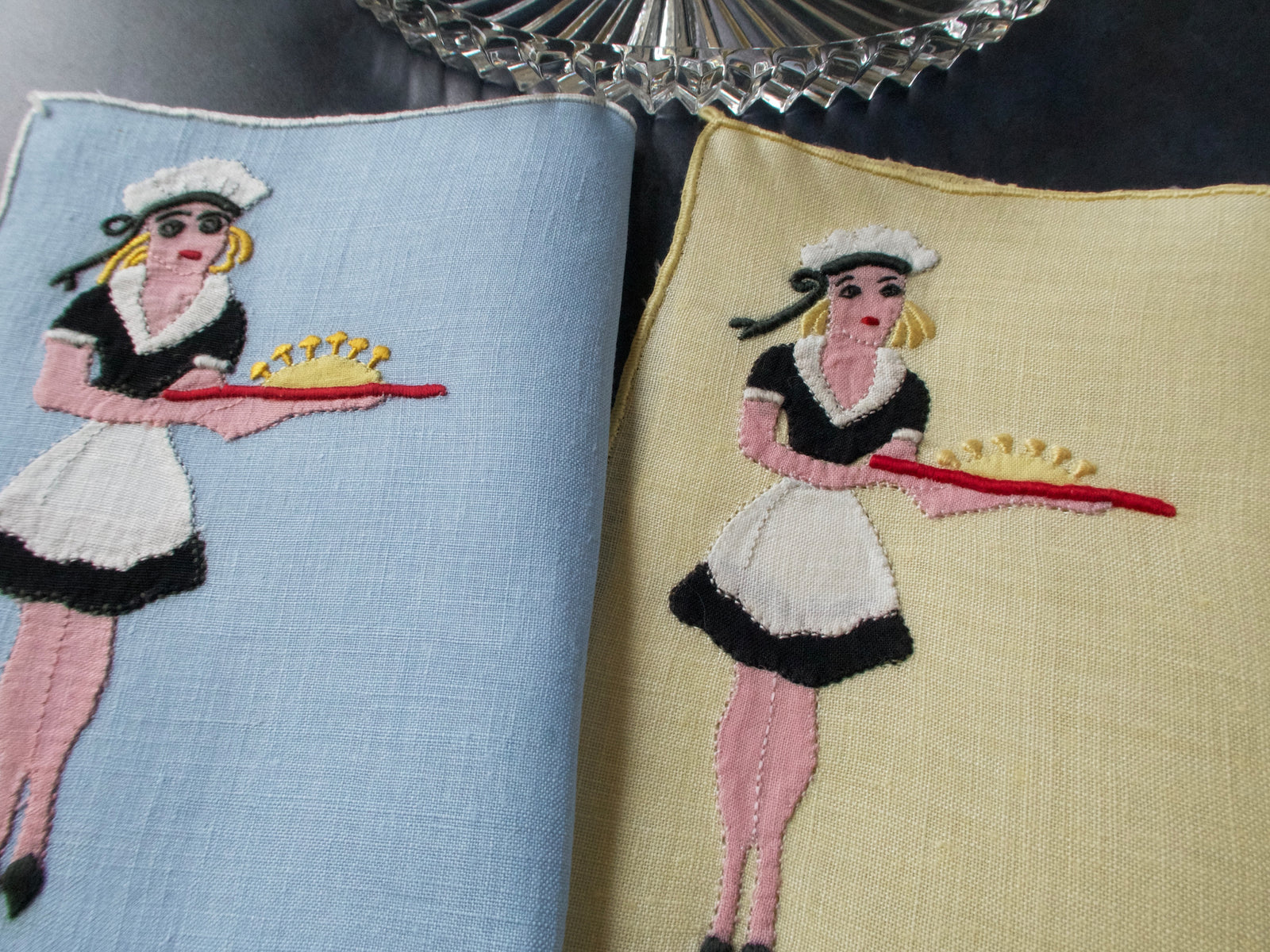 Waitstaff Vintage Madeira Cocktail Napkins, Set of 4