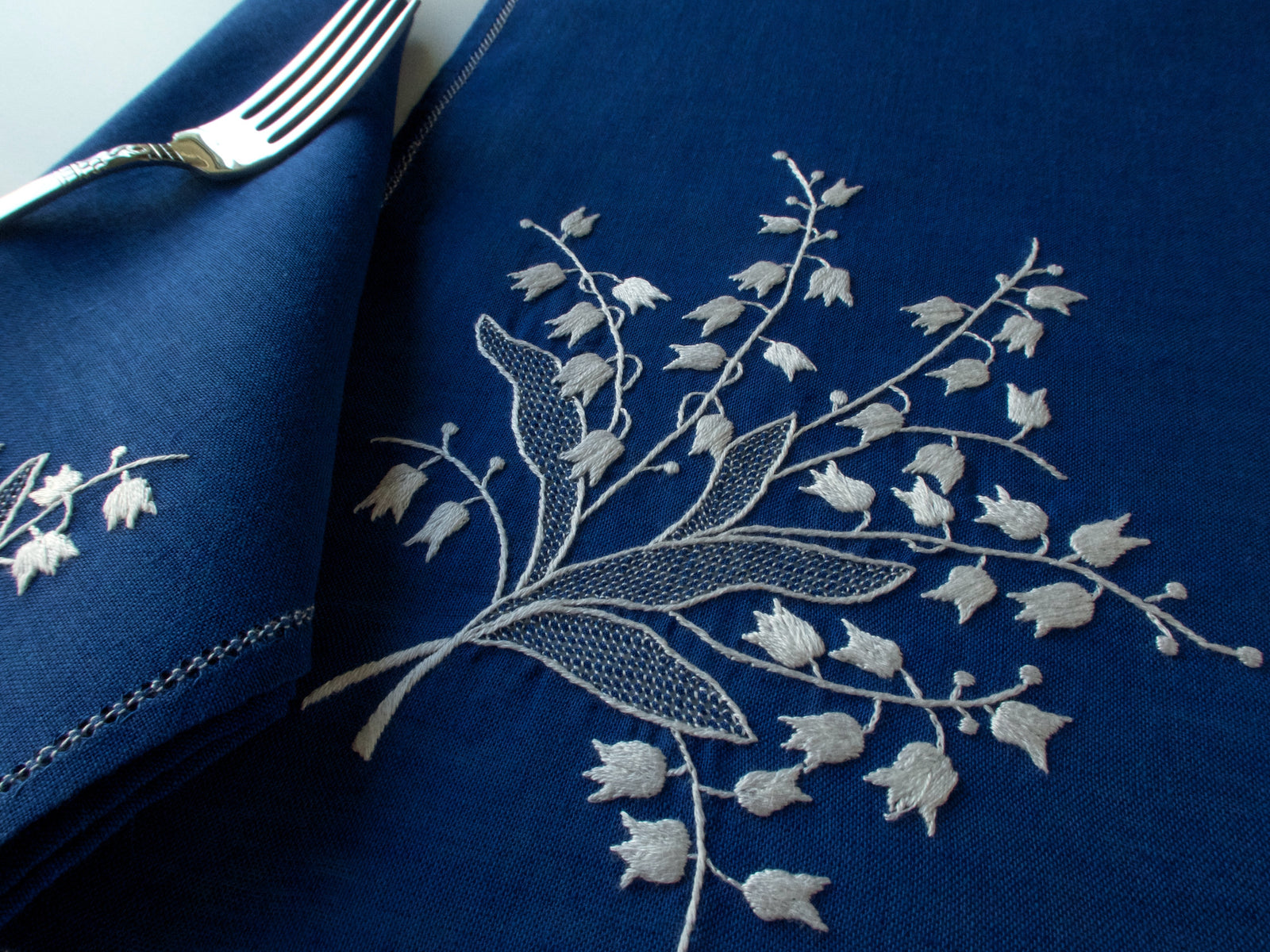 Lily of the Valley Vintage Italian 13pc Placemat Set for 6