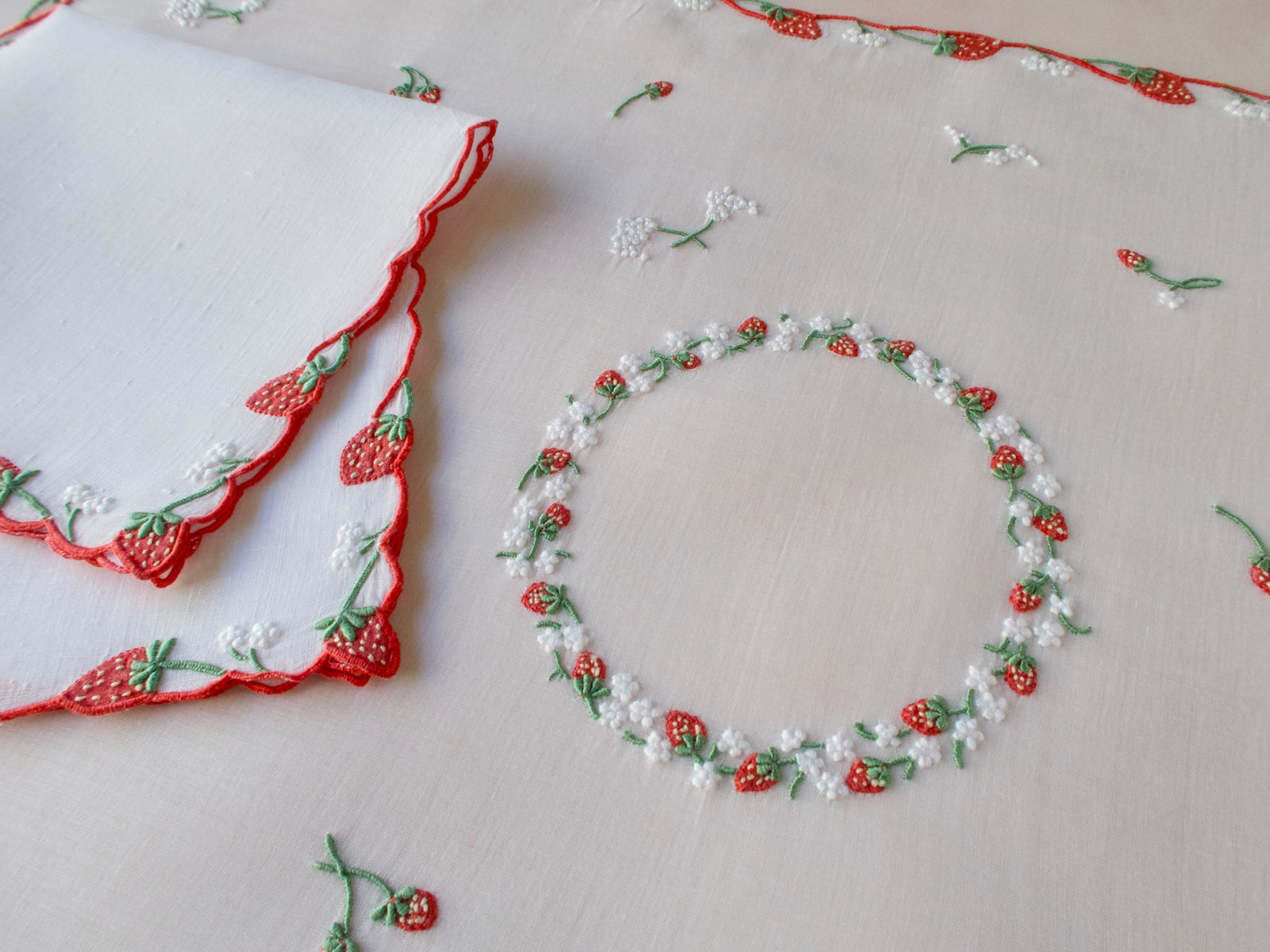 Strawberry" Vintage Marghab 3pc Breakfast Set