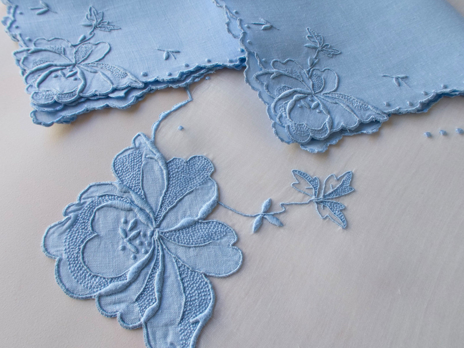 Blue Flower Vintage Madeira 3pc Breakfast Set