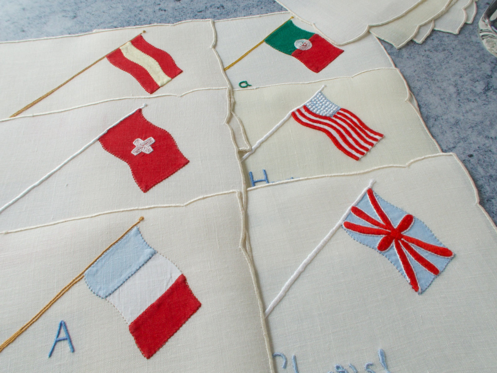 International Toasts Vintage Madeira Cocktail Napkins, Set of 12