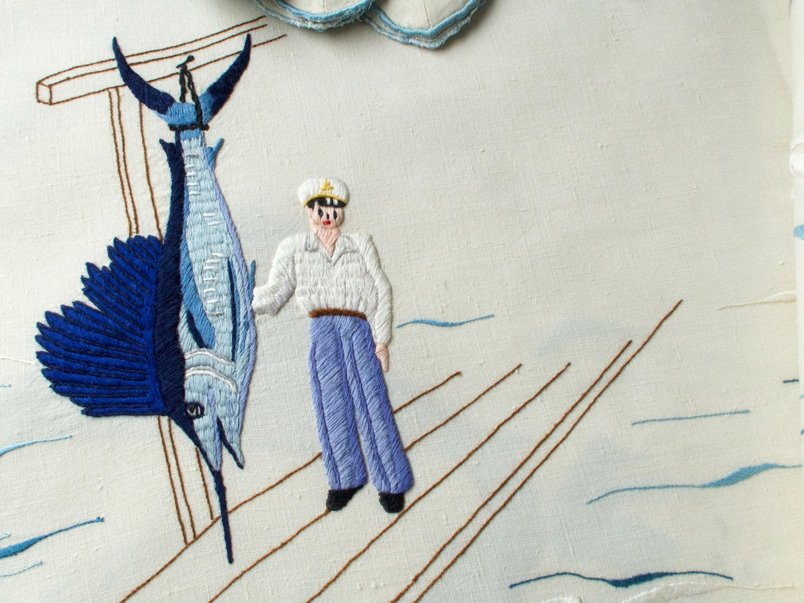 Marlins Vintage Madeira Tablecloth 66x120 with 12 Napkins