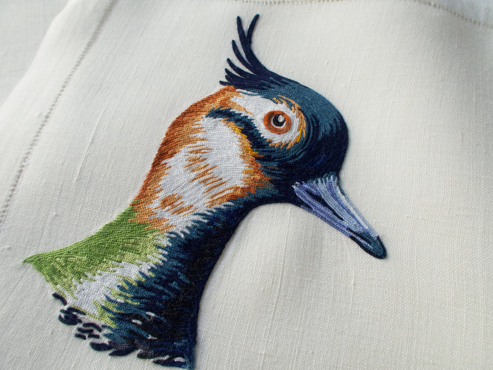 Game Birds Vintage French Embroidery 24 pc Placemat Set for 12