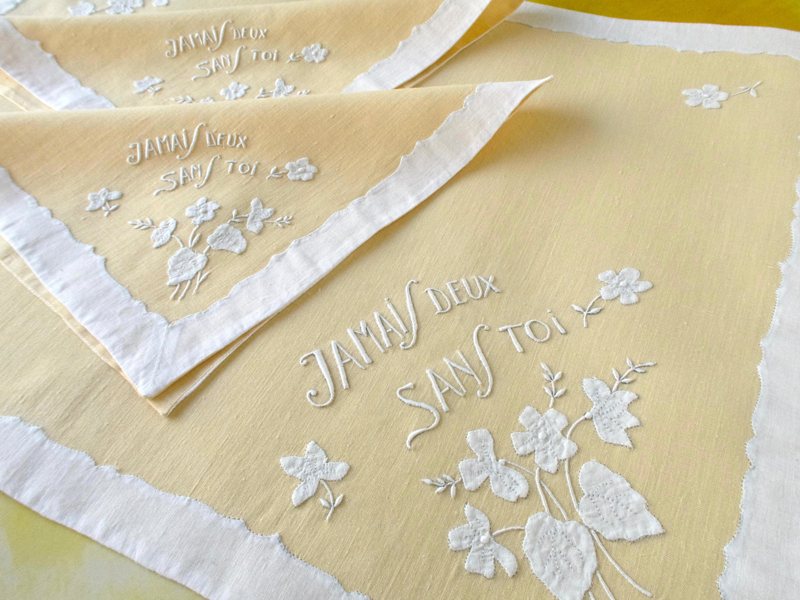 "No Two Without You" French Vintage Madeira 3pc Breakfast Set