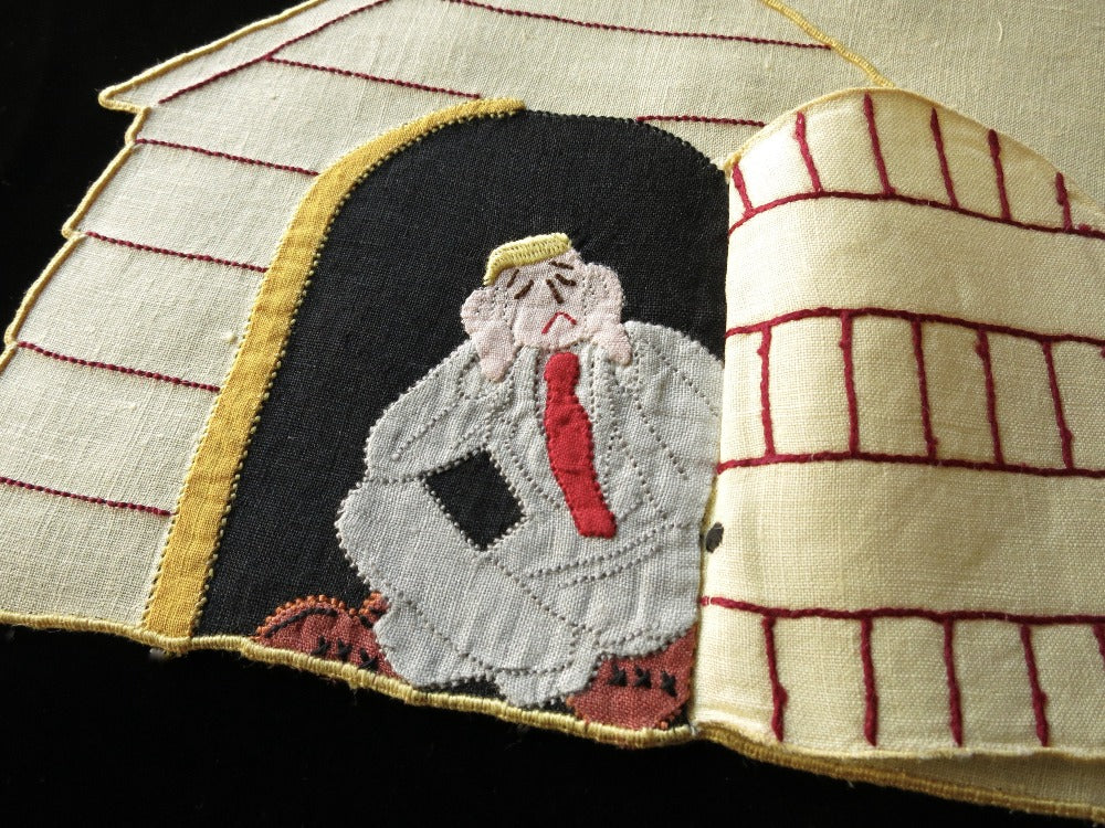 In The Doghouse Vintage Madeira Cocktail Linen Napkins - Set of 8