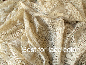 Stunning XL Vintage Italian Cantu Lace Tablecloth 74x250"