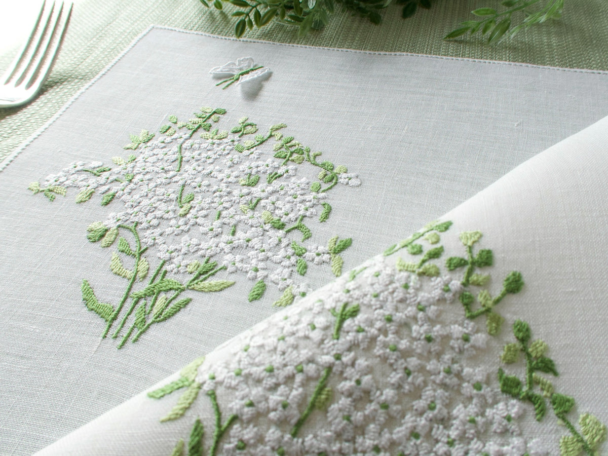 Butterflies &amp; Flowers Vintage Rapisardi 12pc Placemat Set for 6