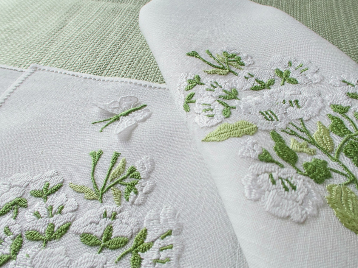 Butterflies &amp; Flowers Vintage Rapisardi 12pc Placemat Set for 6