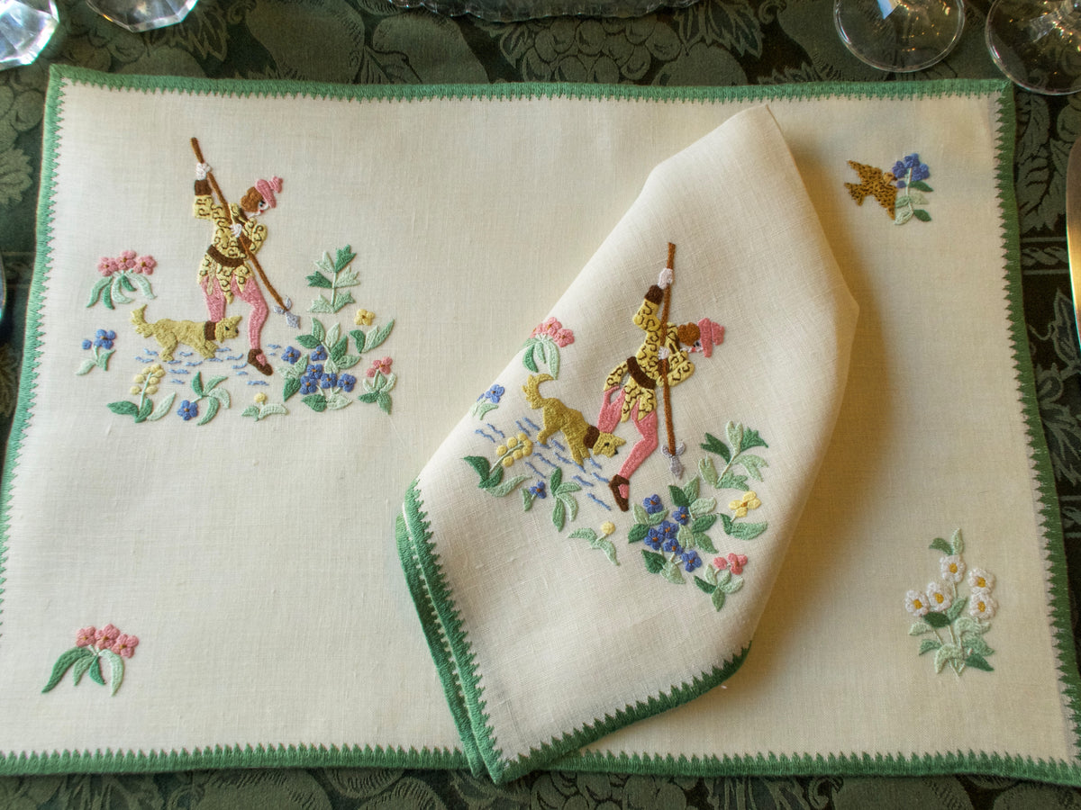 Hunt of the Unicorn Vintage Rapisardi 24pc Placemat Set for 12