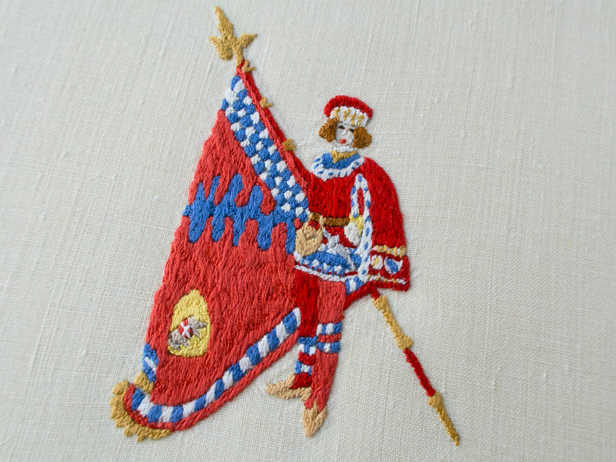 Siena Palio Torre Flag Bearer, Vintage Rapisardi Hand Towel