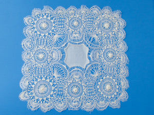 Vintage Maltese Lace Handkerchief