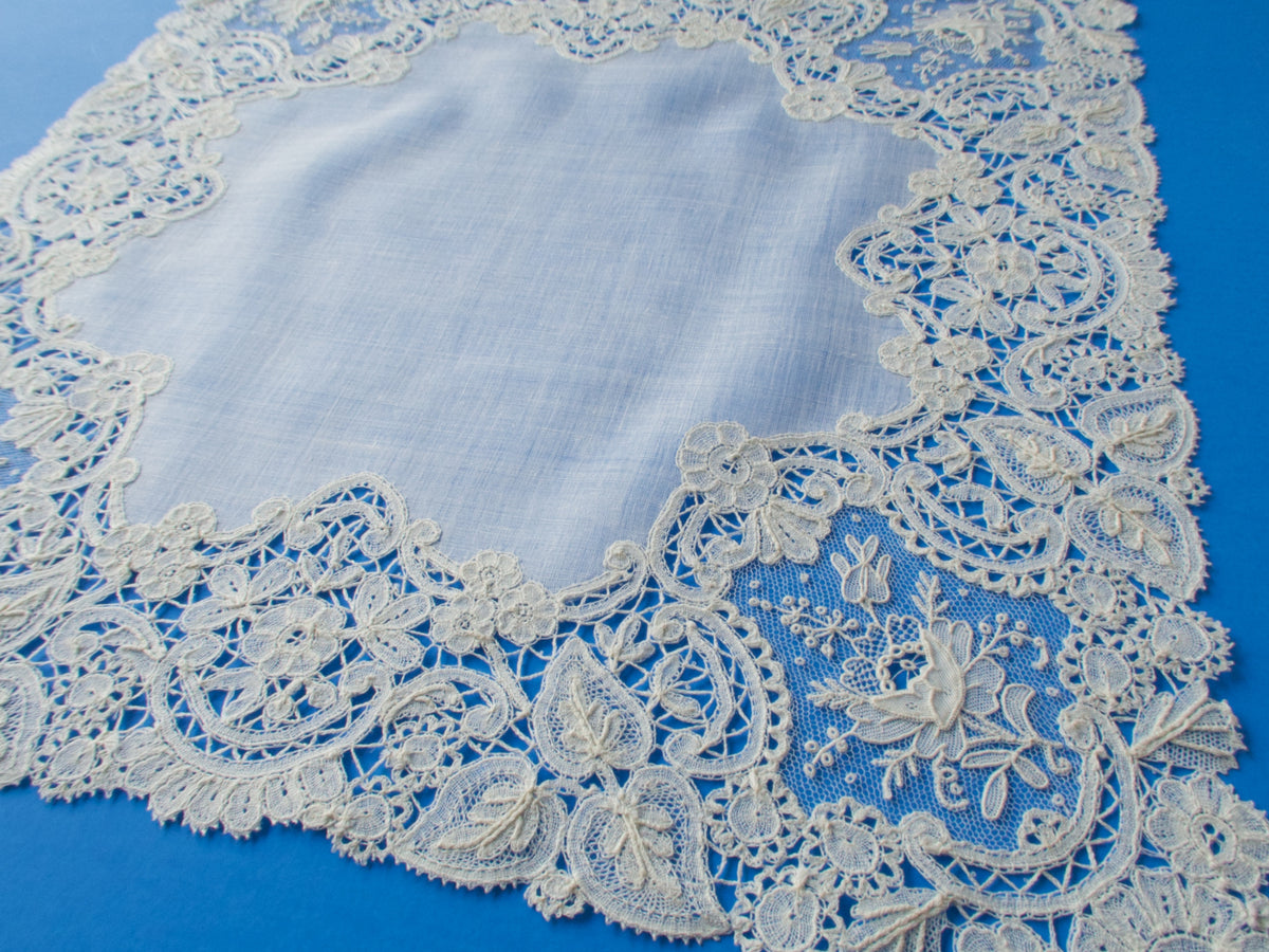 Vintage lace store handkerchiefs bulk