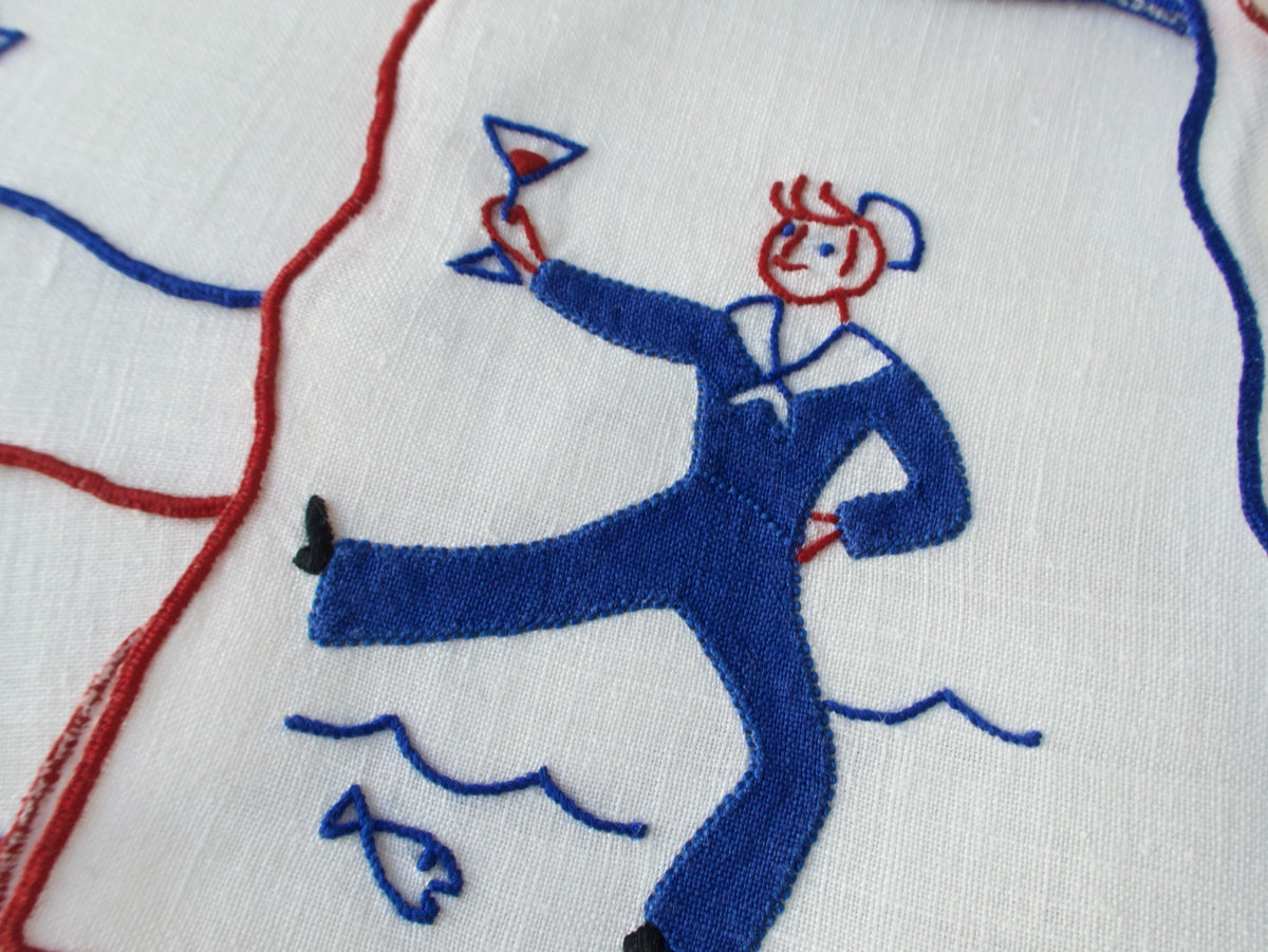 Shore Leave Vintage Madeira Cocktail Napkins, Set of 8