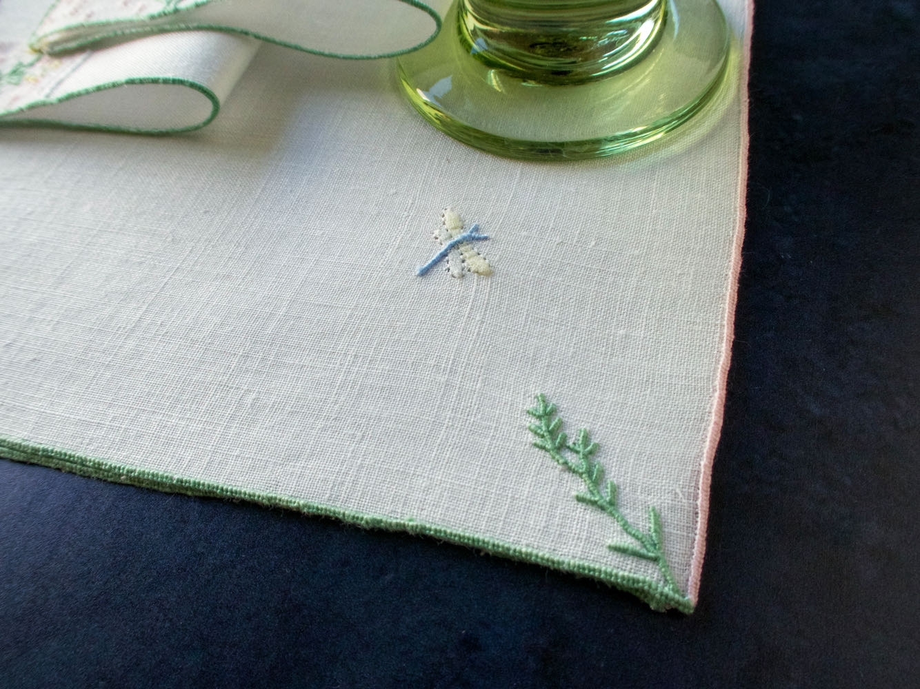 Old Fashioned Garden Vintage Madeira Cocktail Napkins, Set of 6