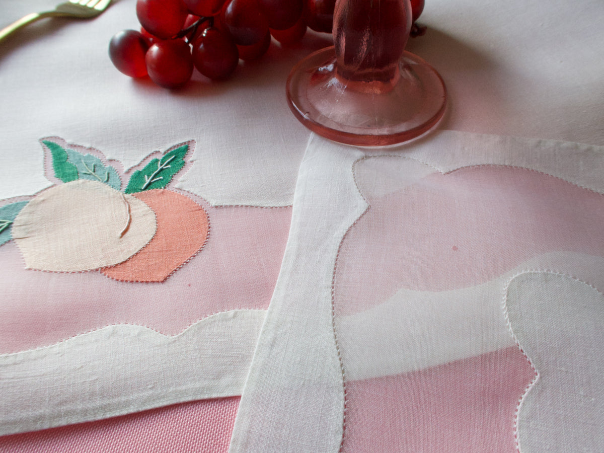 Fruits Vintage Madeira 17pc Placemat Set for 8