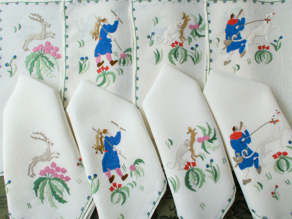 Rapisardi medieval hunt placemat and napkin settings 