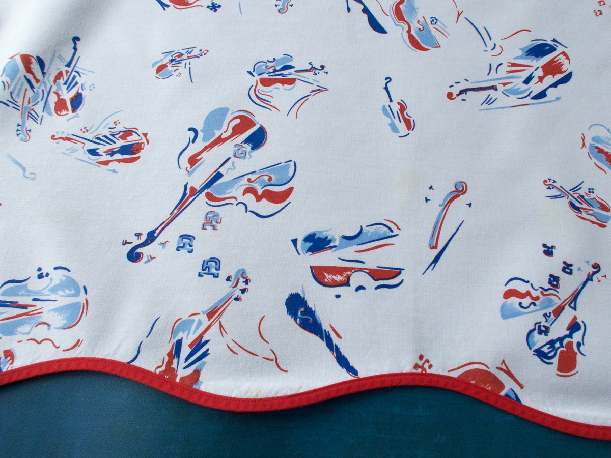 Arman Violins Vintage D Porthault Cotton Placemats, Set of 12