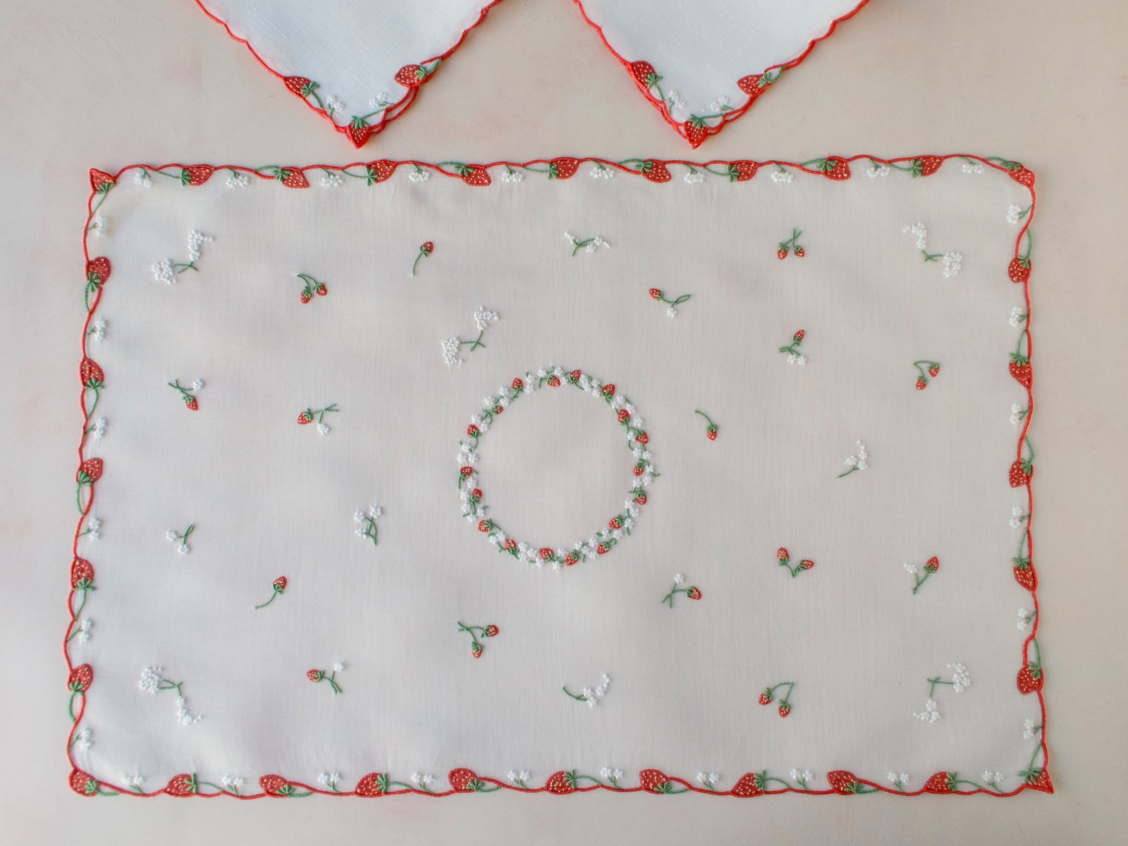 Strawberry" Vintage Marghab 3pc Breakfast Set