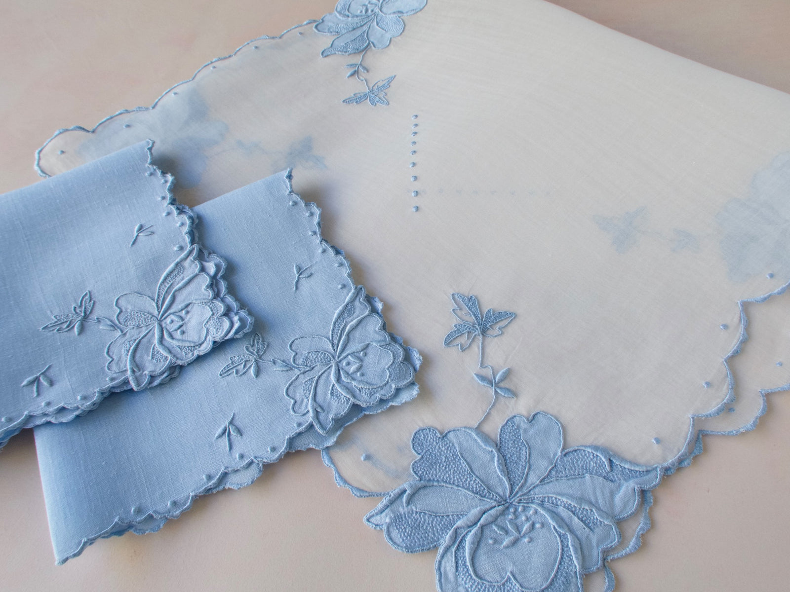 Blue Flower Vintage Madeira 3pc Breakfast Set