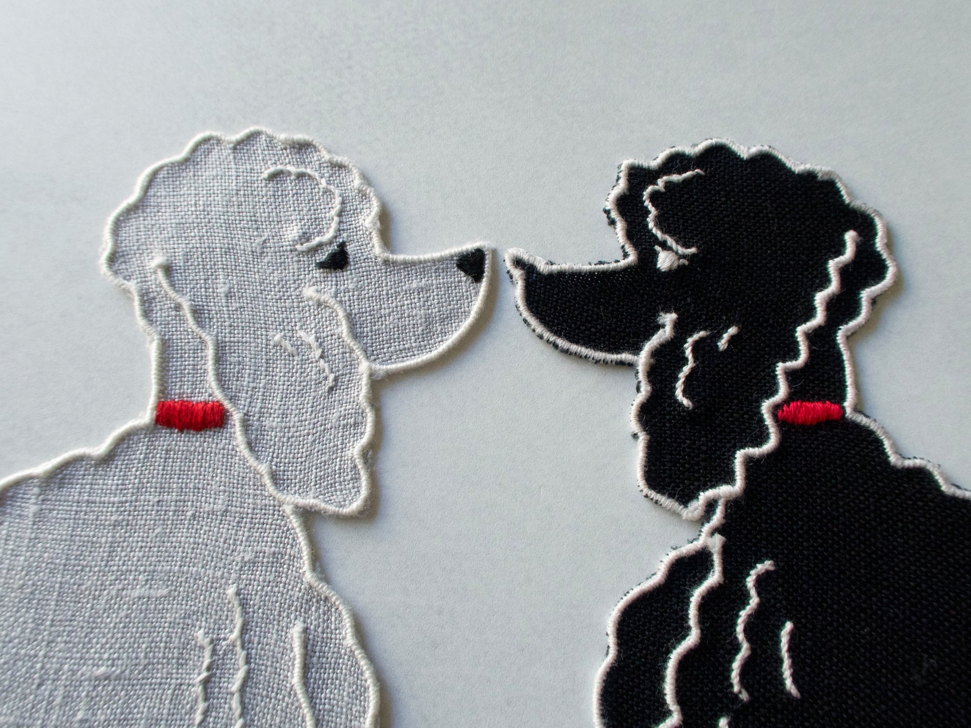 Poodle-Shaped Vintage Madeira Cocktail Napkins, Set of 6