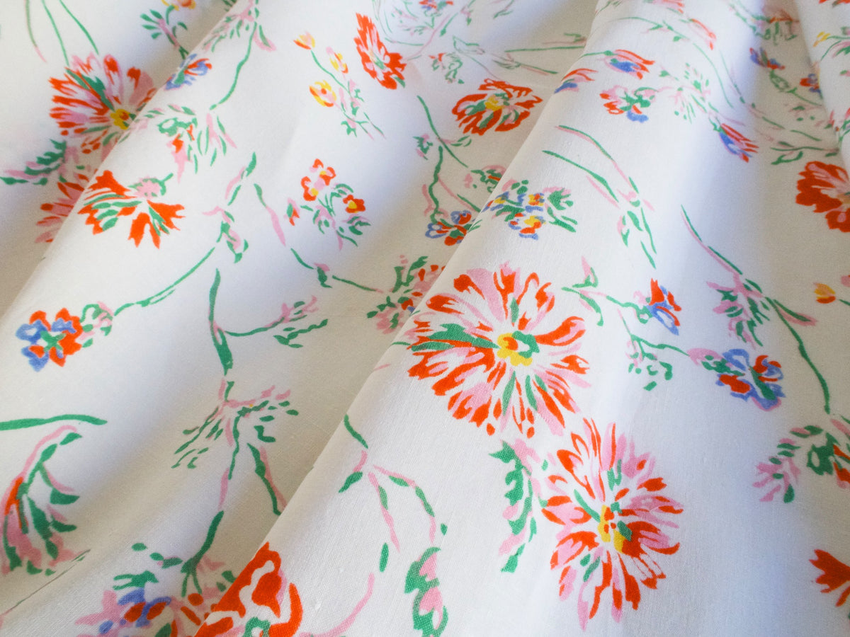 Vintage D Porthault Vintage Linen Tablecloth - 92&quot; x 126&quot;