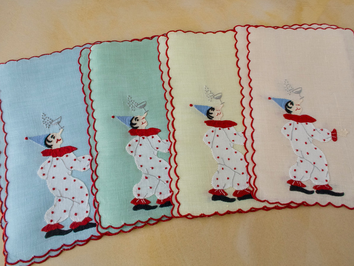 A Delicate Balance Vintage Madeira Cocktail Napkins, Set of 8