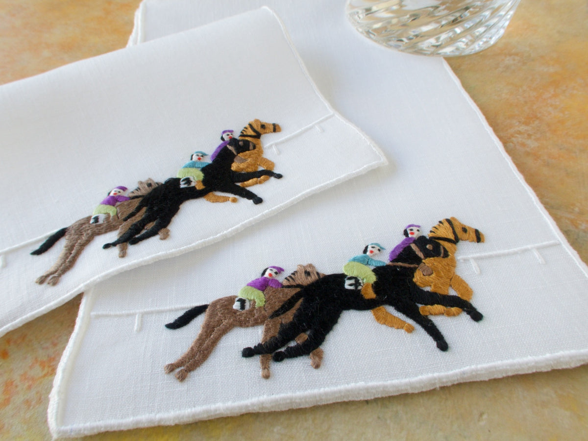 Horse Race Vintage Madeira Cocktail Napkins