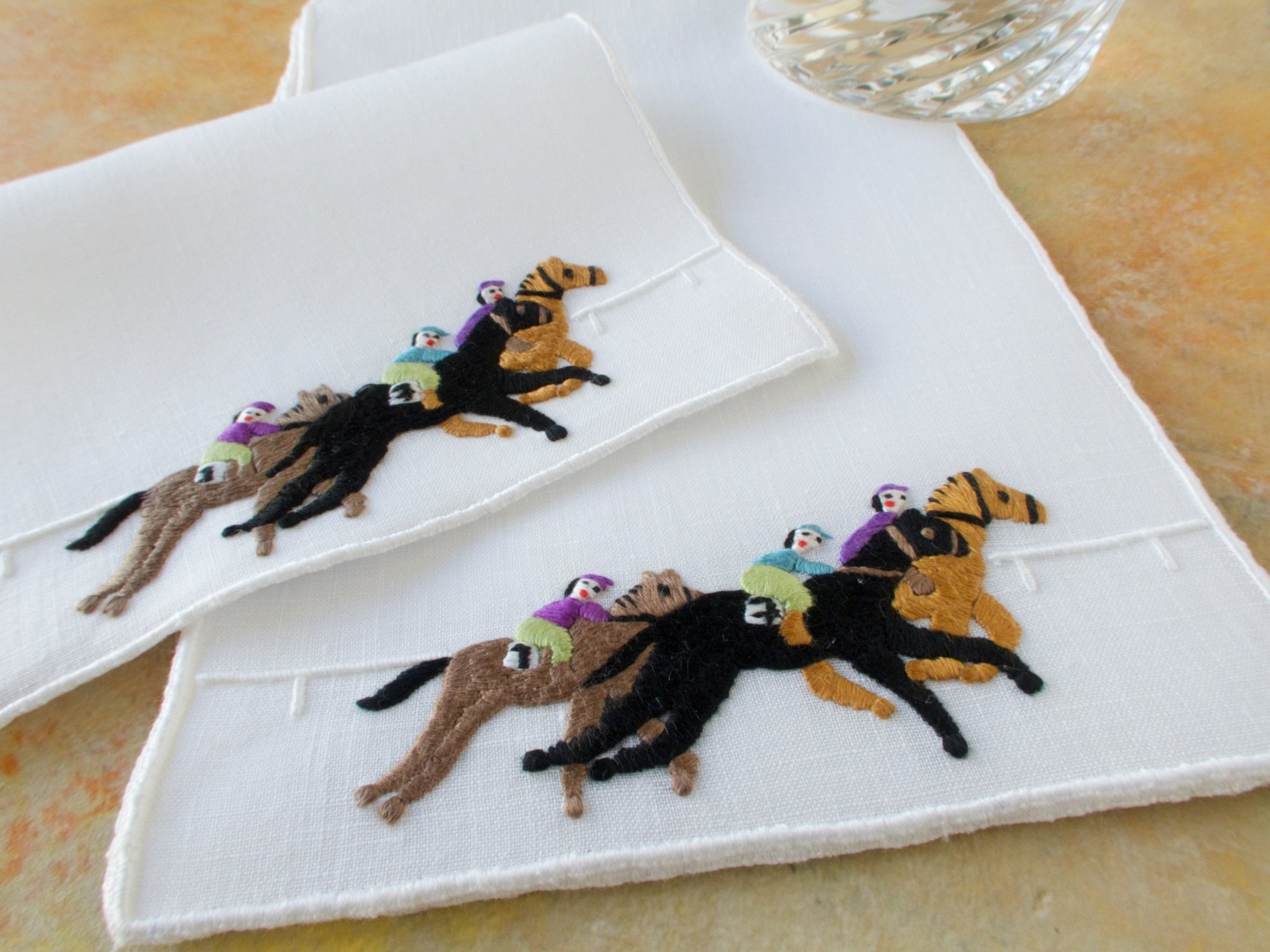 Horse Race Vintage Madeira Cocktail Napkins