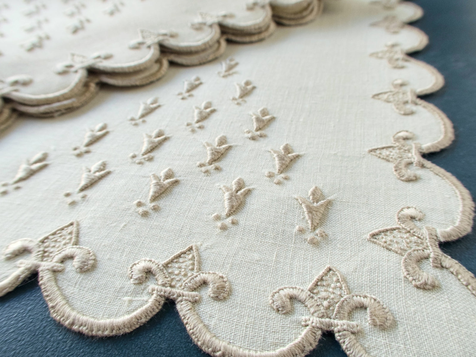 "Old France" Vintage Marghab 24pc Placemat Set for 8