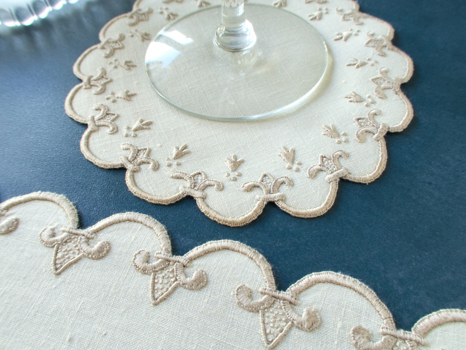 "Old France" Vintage Marghab 24pc Placemat Set for 8