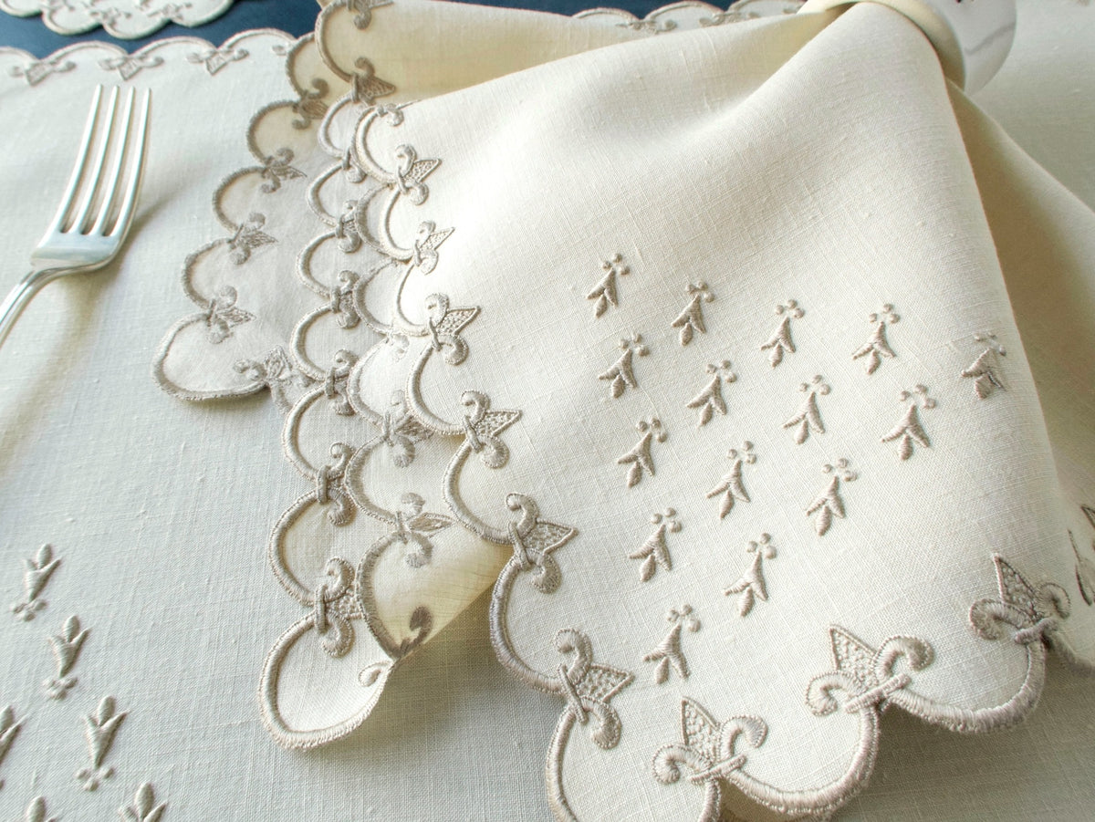 "Old France" Vintage Marghab 24pc Placemat Set for 8