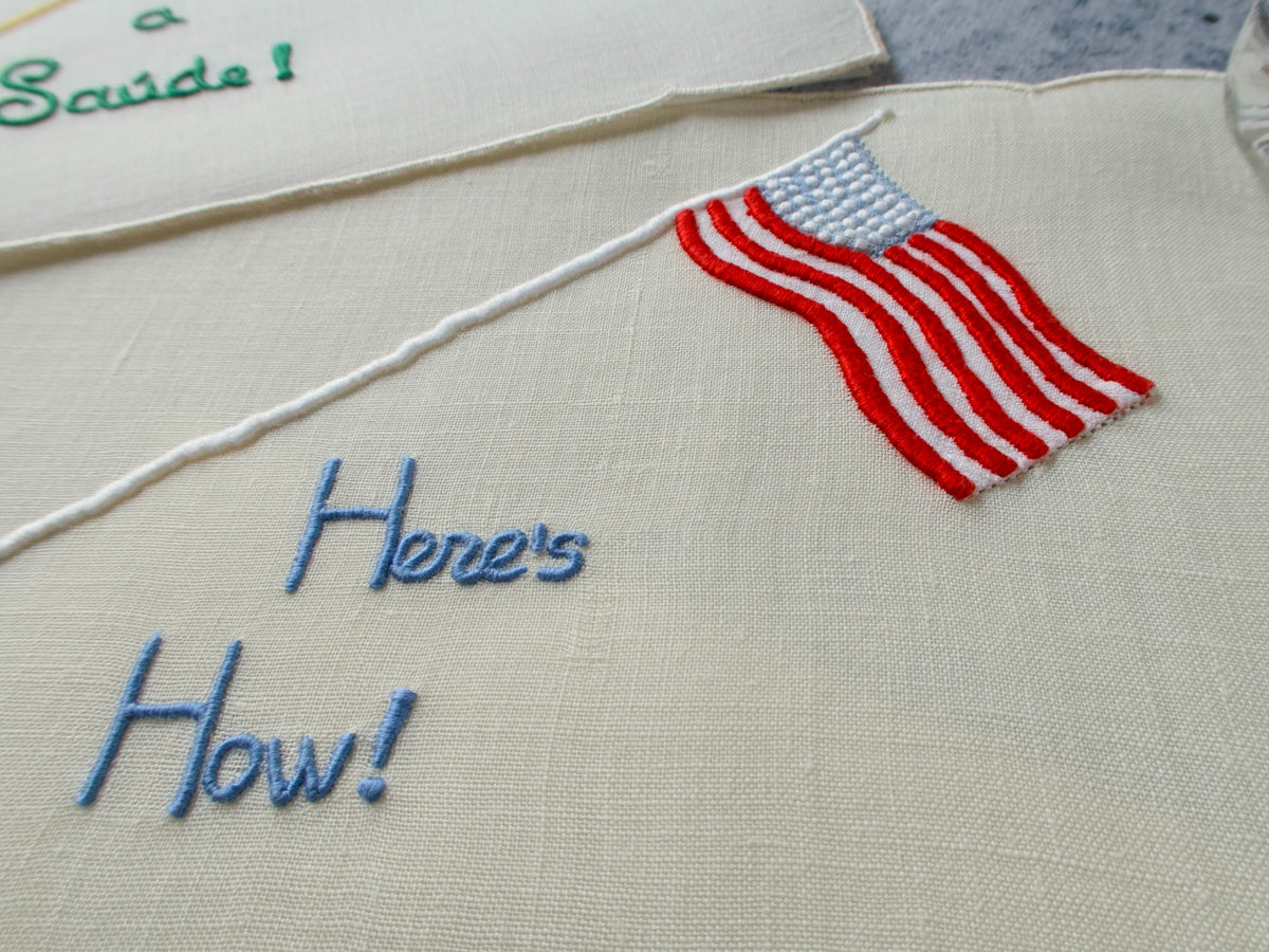 International Toasts Vintage Madeira Cocktail Napkins, Set of 12