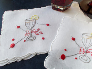 Spears & Garnishes Vintage Madeira Cocktail Napkins, Set of 8