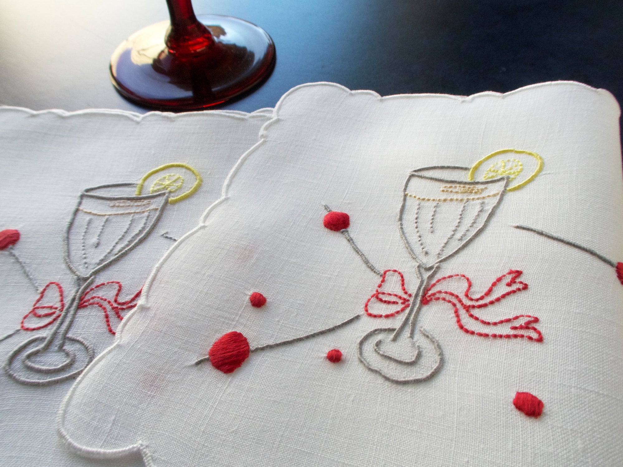 Spears & Garnishes Vintage Madeira Cocktail Napkins, Set of 8