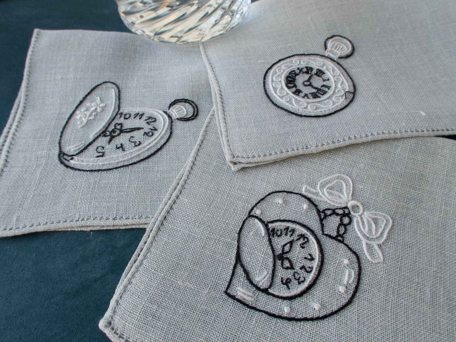 Time To Drink, Vintage Italian Cocktail Napkins, Set of 6