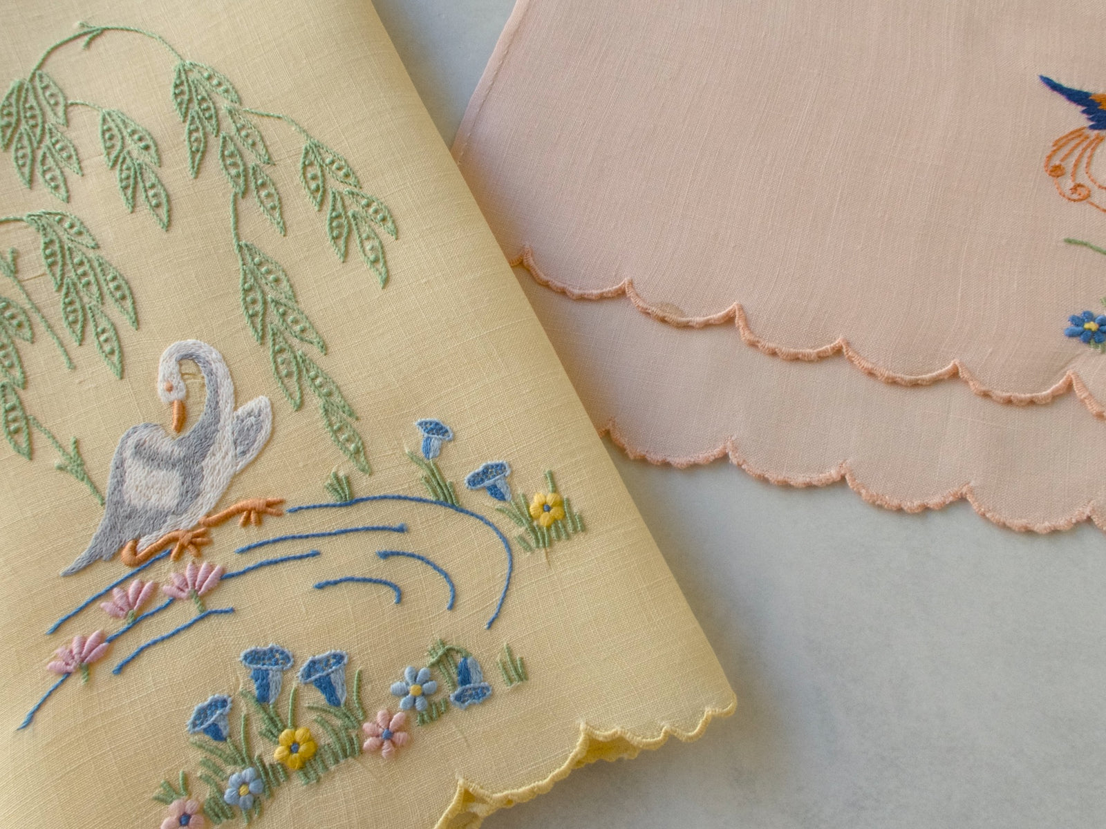 Birds of Paradise Vintage Madeira Guest Towels, Set of 2