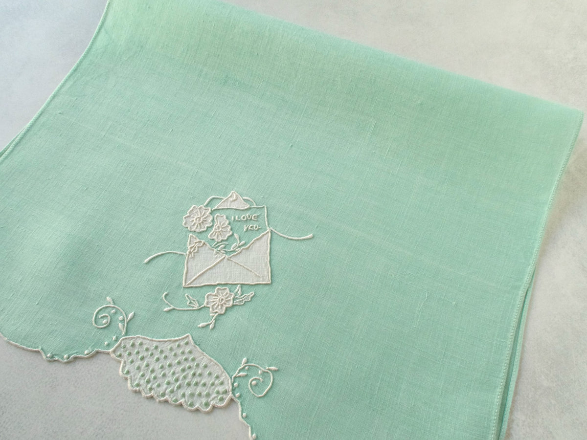 Love Letter Vintage Madeira Guest Towel, Single