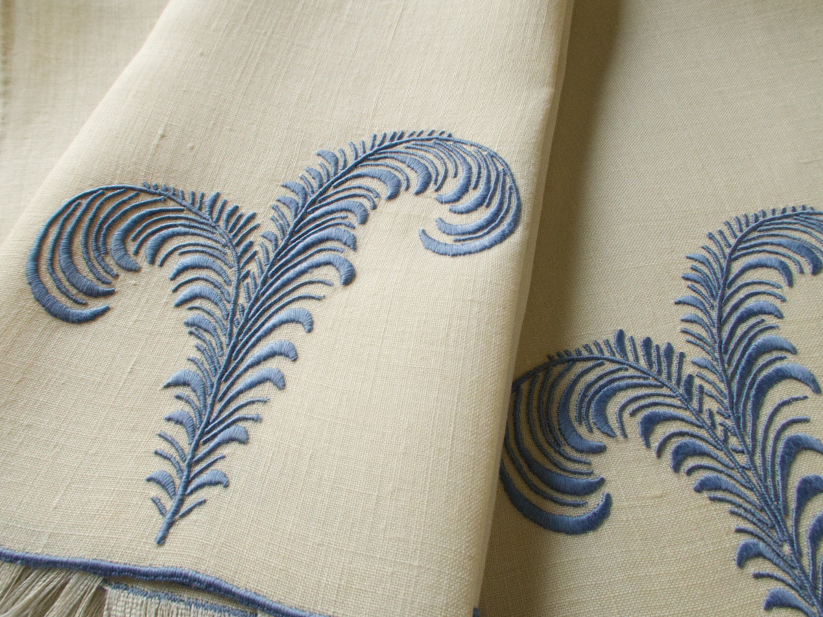 &quot;Plume&quot; Marghab Vintage Linen Guest Towels, Set of 2