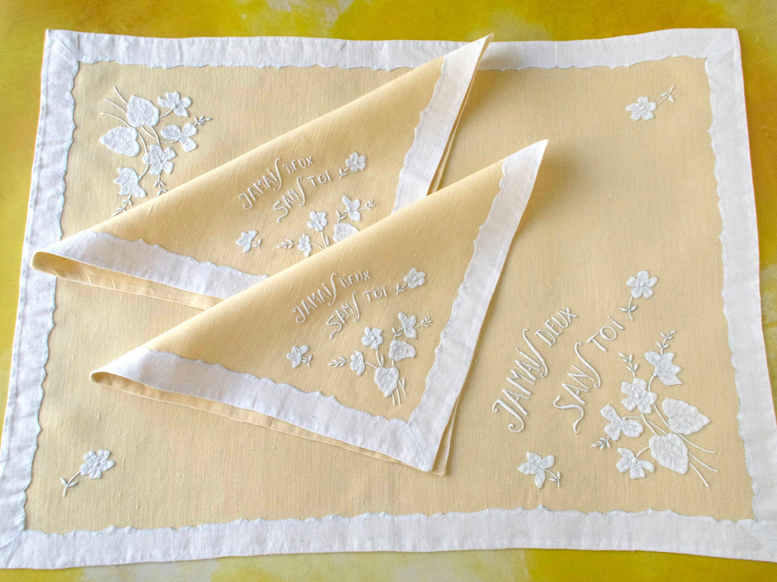 "No Two Without You" French Vintage Madeira 3pc Breakfast Set