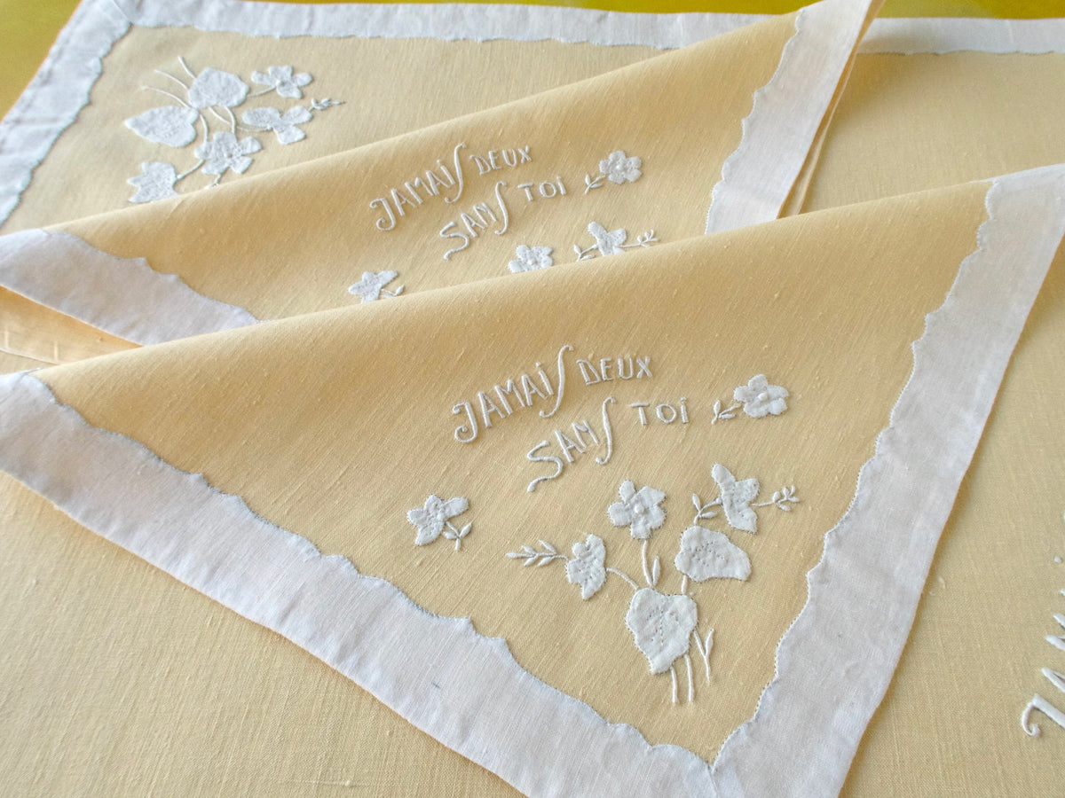 &quot;No Two Without You&quot; French Vintage Madeira 3pc Breakfast Set