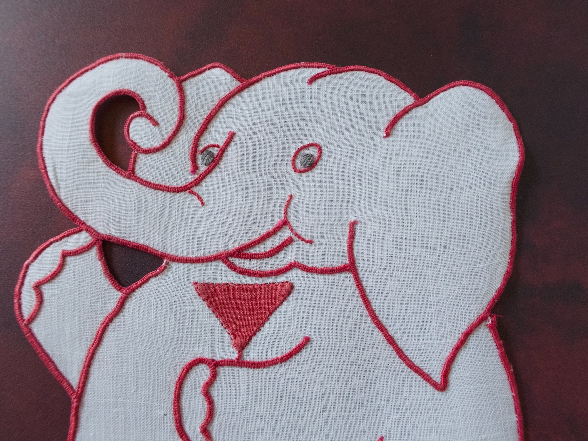 Party Elephants Vintage Madeira Cocktail Napkins, Set of 8