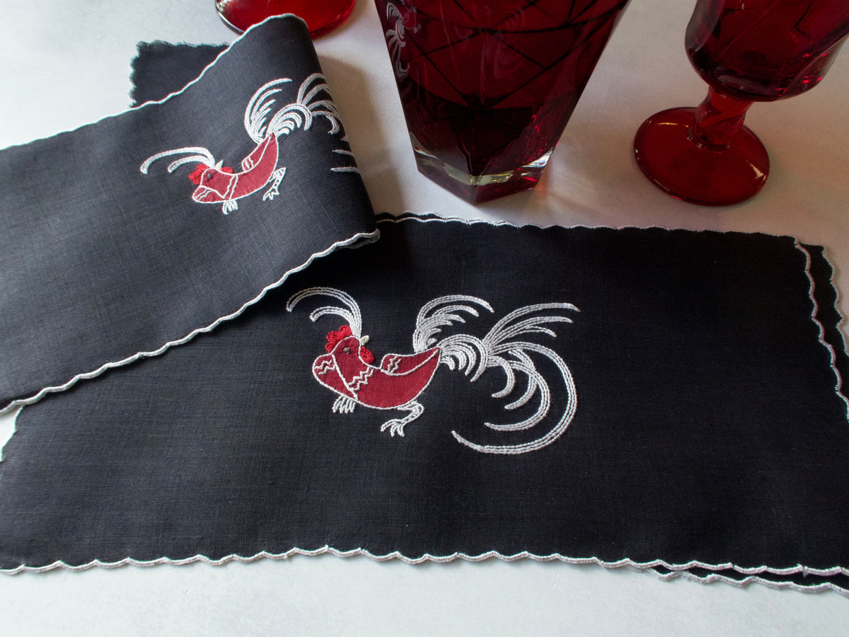 Kicking Back Vintage Madeira Cocktail Napkins, Set of 8