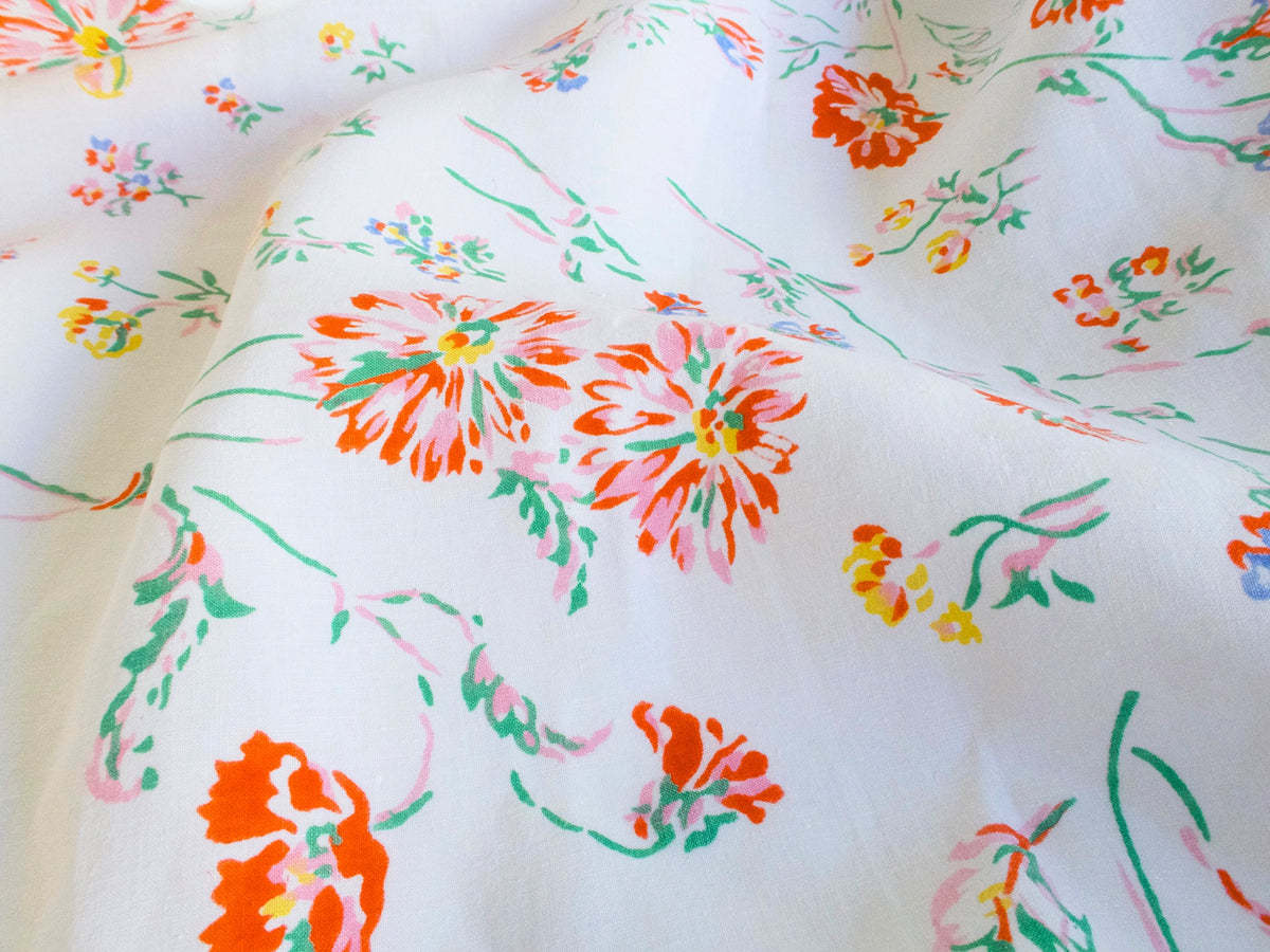 Vintage D Porthault Vintage Linen Tablecloth - 92&quot; x 126&quot;