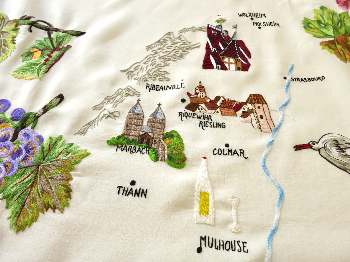 French Wine Country D Porthault Tablecloth 70x122&quot; &amp; 12 Napkins