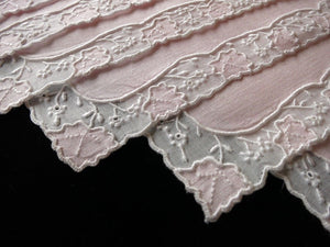 Pink Ivy Vintage Madeira Linen Cocktail Napkins - Set of 6