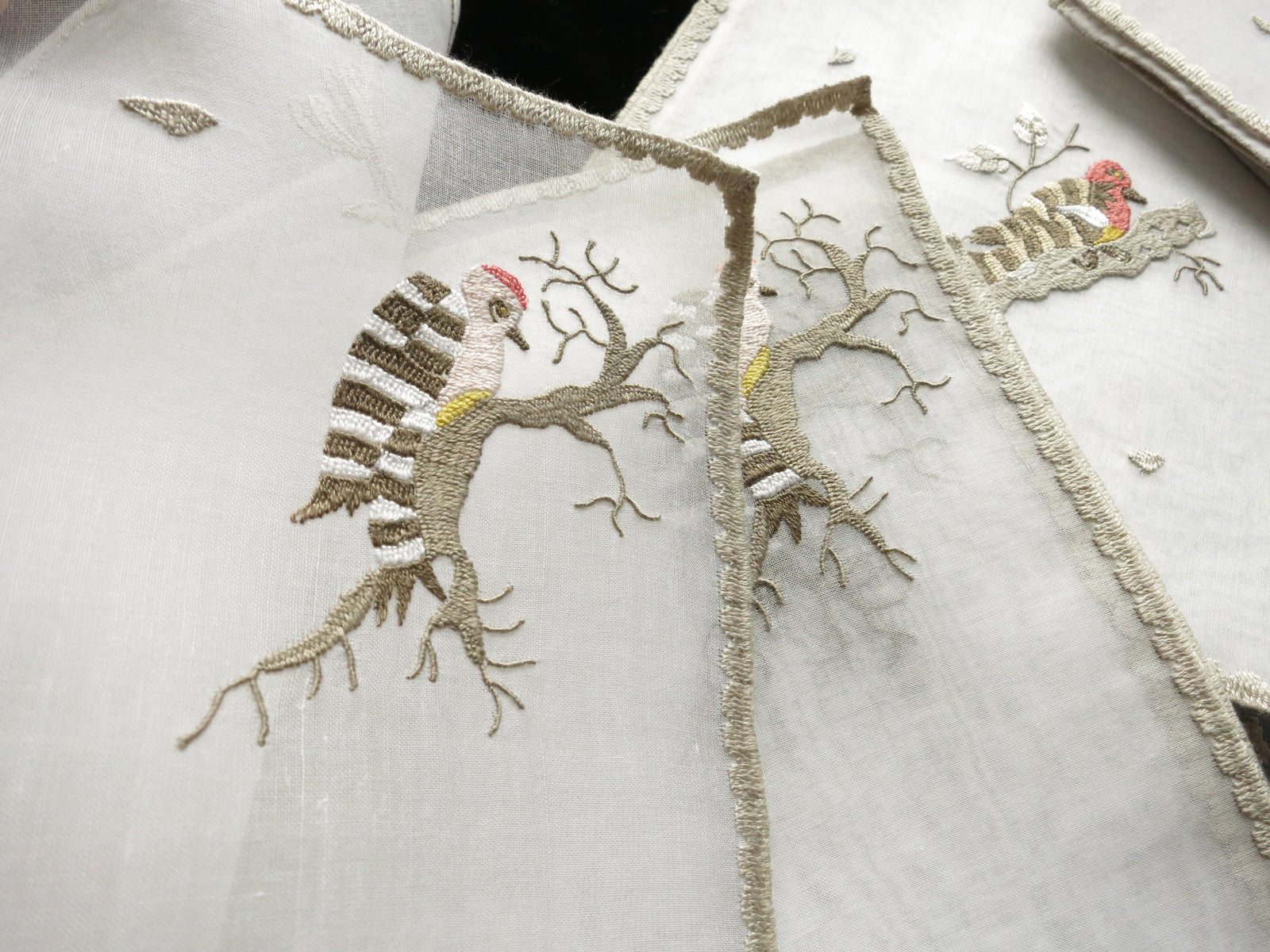 Gila Woodpecker Southwest Desert Vintage Italian Placemat Set - Setting for 8