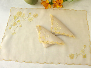 "Cornflower" Vintage Marghab 3pc Breakfast Set