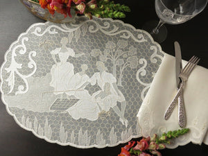 Neoclassical Romance Vintage Madeira 24pc Placemat Set for 12