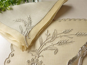 "Wheat" Vintage Marghab 24pc Placemat Set for 12