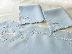 Doves & Flowers Good Morning Vintage Madeira 3pc Breakfast Set